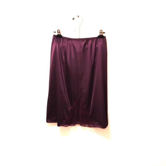 Vintage Plum Nylon Satin Half Slip – Sweet Nothings by Maidenform Size M - Picture 3 of 6